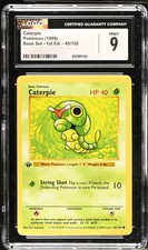 Caterpie [Shadowless] #45 Prices | Pokemon Base Set | Pokemon Cards