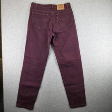 Vintage Levi's 550 Jeans Mens 36x34 Purple USA Made Relaxed Tapered 90s