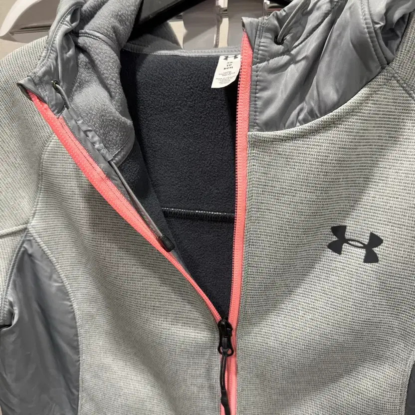 Under Armour Women's Hoodie - Gray & Pink, XS, Warm, Casual Wear thumbnail 5