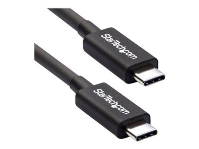 StarTechcom 50cm 40Gbps 100W PD 4K/5K Certified Thunderbolt 3 Cable