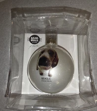 2005 NIP Beagle Ornament Hana Deka  Club Yoneo Morita dog Christmas