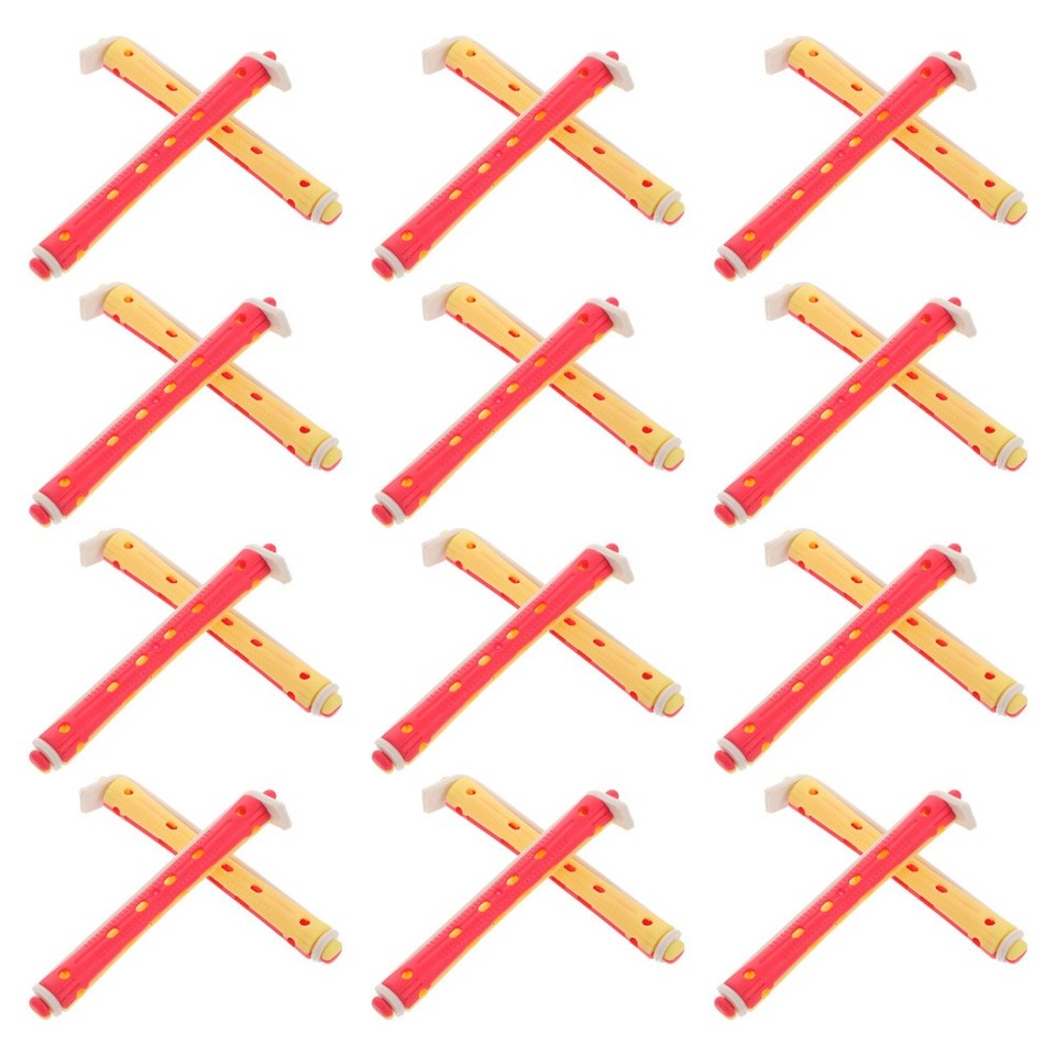 Roller Set Rods Reusable Plastic Hair Curling Rods Set for Women Small Rollers Home ...