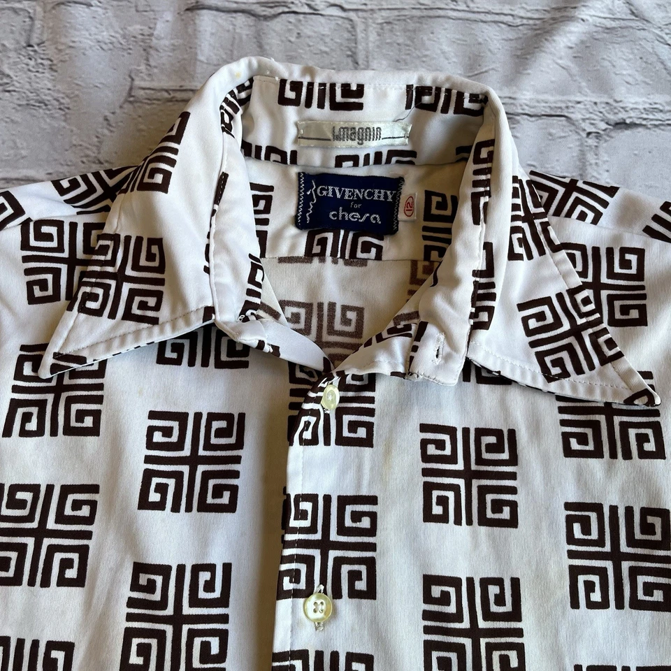 Camisa De Colección Givenchy para Chesa I.Magnin Retro Disco Boogie Nights Diseñador Top Foto 2 de 4