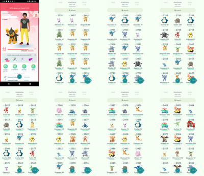 Pokémon Acc Go - Lvl44 - 3 Shiny - 24 Legendary - INSTANT SHIPMENT