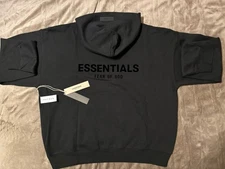 NEW Fear of God Essentials Black Hoodie Size Large 100% Authentic✅