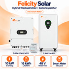 Solaranlage Komplettpaket mit Speicher 16kWh Wechselrichter 10kW Set PV Felicity