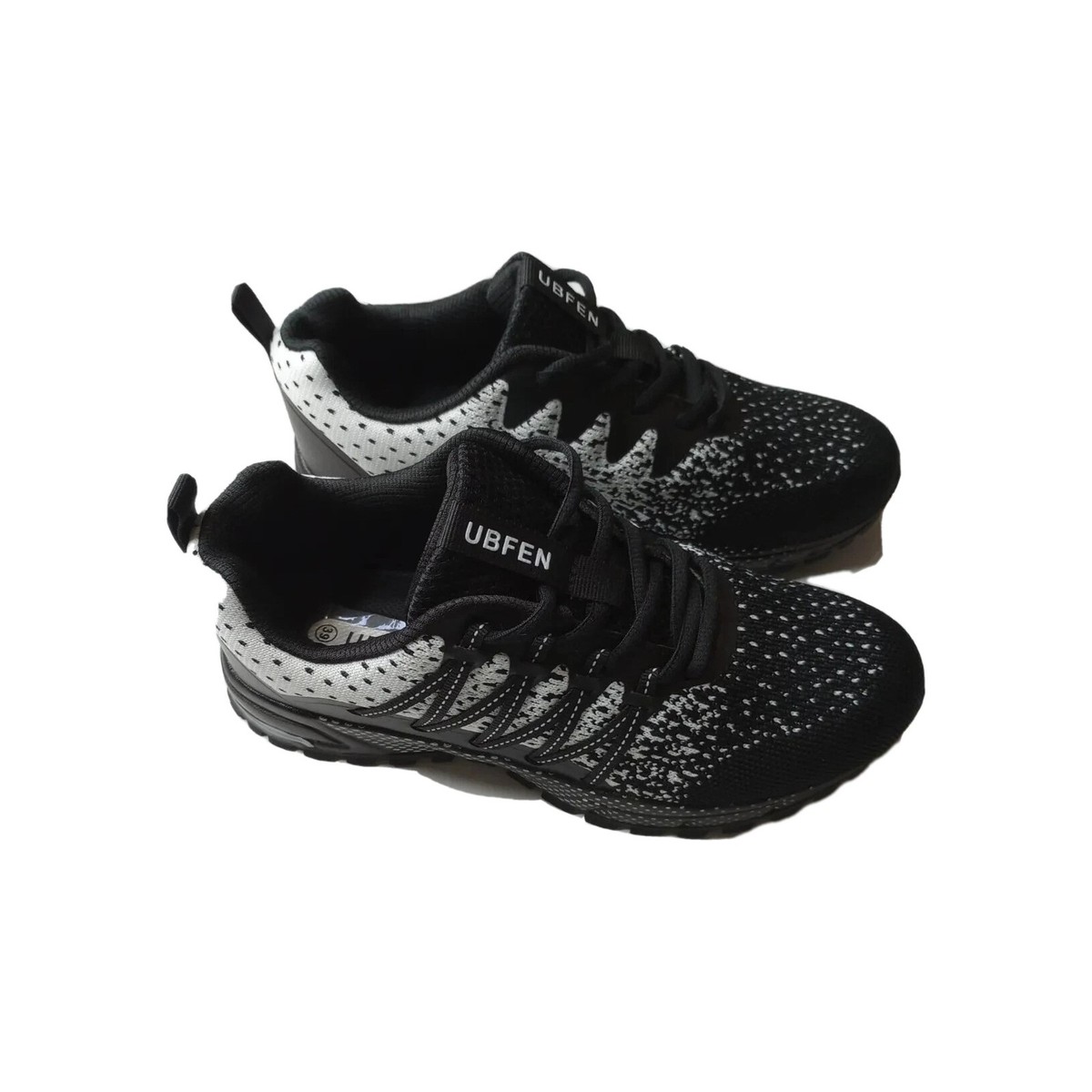 Ubfen Running Shoes Black And White Mens Size 39 New | eBay display picture 3