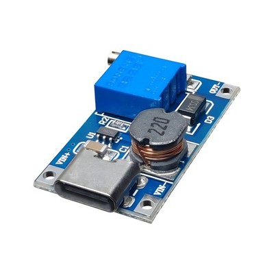 MT3608 DC-DC Step-Up Boost Converter von 2 V bis 24 V Modul mit USB-C Anschluss