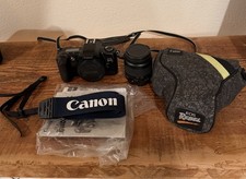 Canon EOS Rebel XS 35mm SLR Film Camera Canon 35-80mm Zoom Lens Strap