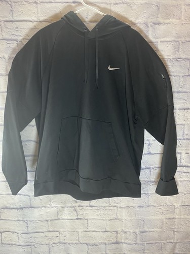 Nike Hoodie Herren Extra Extra Large Schwarz Thermo-Fit Pullover Sweatshirt