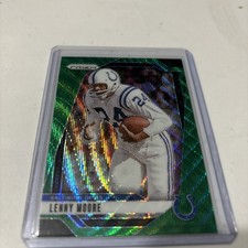 Lenny Moore 2024 Panini Prizm #296 Baltimore Colts Green Wave HOF