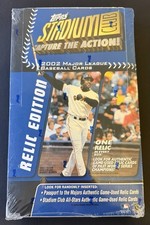2002 Stadium Club Baseball Relic Edition Unopened/Sealed  Box (Blue)