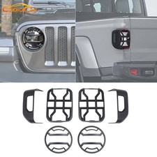 Led Tail Light Guards Headlight Cap Cover Trim Decor For Jeep Gladiator Jt 2020 Led Tail Light Guards Headlight Cap Cover Trim Decor For Jeep Gladiator Jt 2020