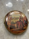 Vintage Compact Mirror with European Dancing Scene from Western Germany — photo 1