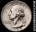 1945-S Silver Washington Quarter - Choice Gem Brilliant Unc  Lustrous  #i6439
