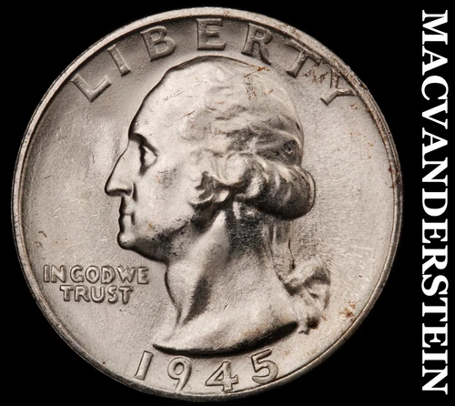 1945-S Silver Washington Quarter - Choice Gem Brilliant Unc  Lustrous  #i6439