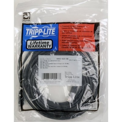 Tripplite N002004BK 4ft Cat5e Network Cable RJ45 Male Black