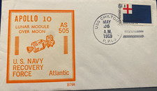SPACE COVER, BECK NAVAL #798 APOLLO 10 ONBOARD USS CHILTON AM 26 MAY 1969