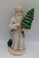 1987 Enesco The Gifted Line WHITE ROBE BELSNICKLE Santa Figurine John Grossman