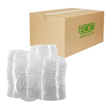 Greenstripe Compostable Paper Cup Sip Lids, Case of 1000, Fits 12-22Oz Cups, Mad