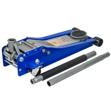 3T Heavy Duty Horizontal Double Pump Floor Jack (without foot pedal),and Steel R