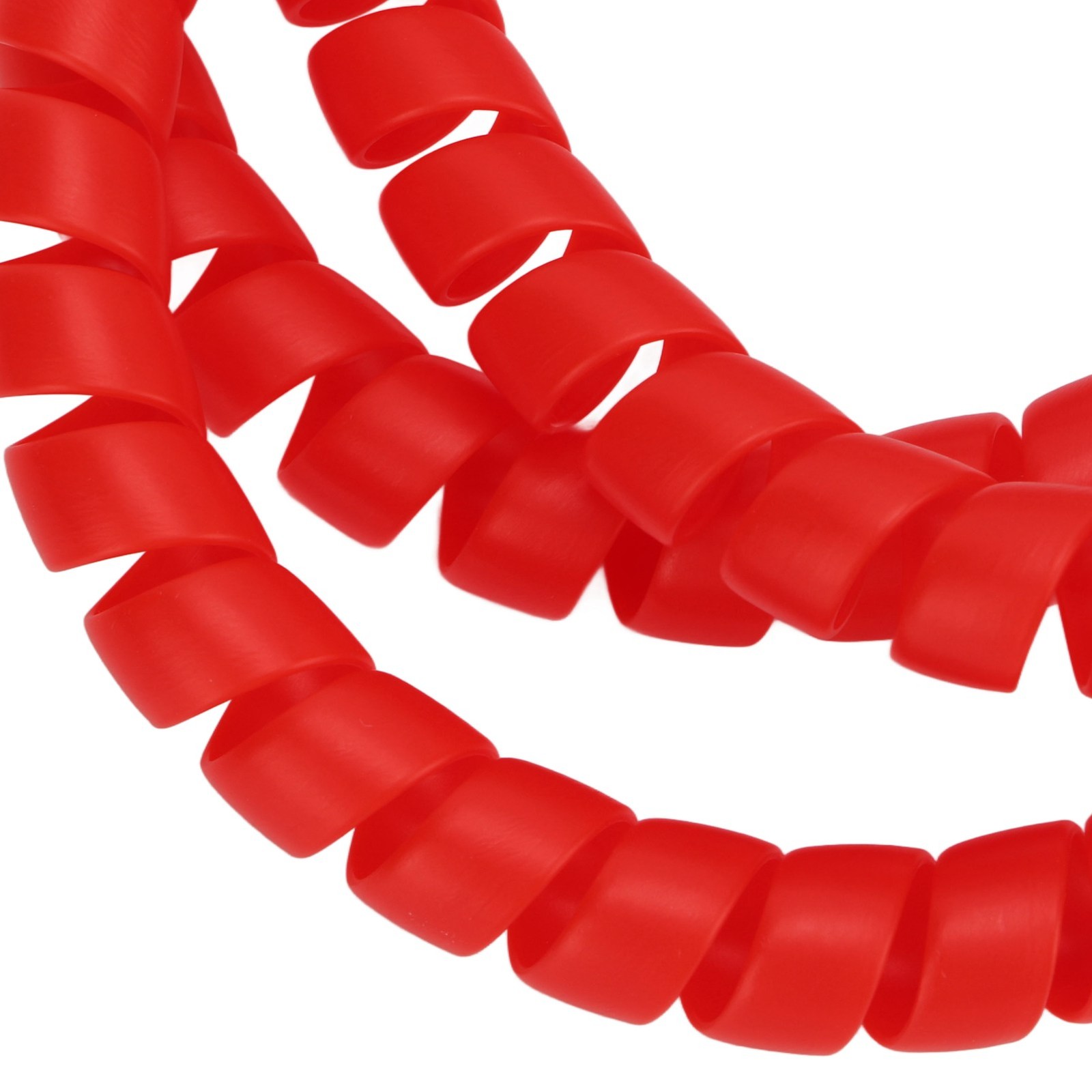 :RED Scooter Universal Spiral Cable Wire Wrap Plastic Spiral Brake Line Wrap