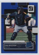 2022 Panini Donruss Rated Rookie Holo Blue Cal Raleigh #39 0i5i