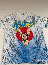 Vintage Extremley Rare Namor Marvel Tshirt 1991 All over Print Mens Size large