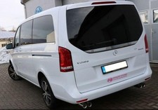 FOX Endschalldämpfer je 2x76mm für Mercedes-Benz V-Klasse V220 CDI W447 Lang