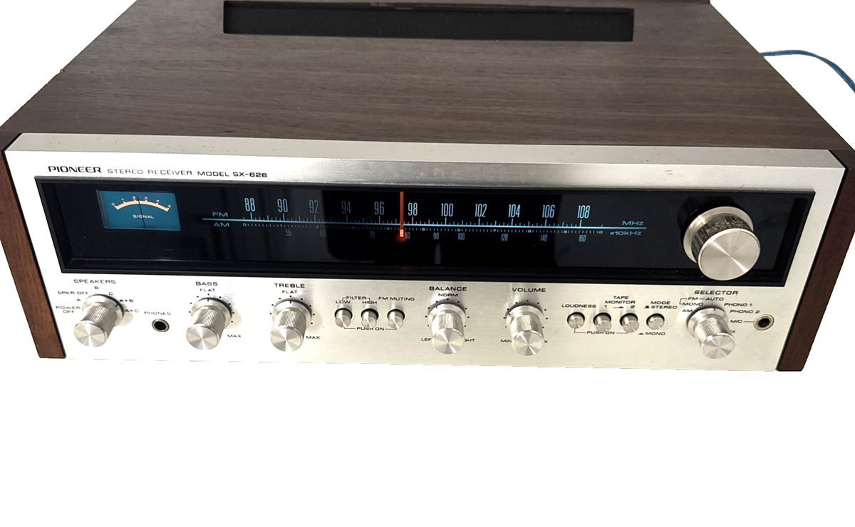 Pioneer SX-626 Vintage Stereo Receiver – TESTED. Video | eBay