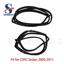 Front Door Rubber Weather Seal Set Left Right For 2006-2011 Honda Civic Sedan
