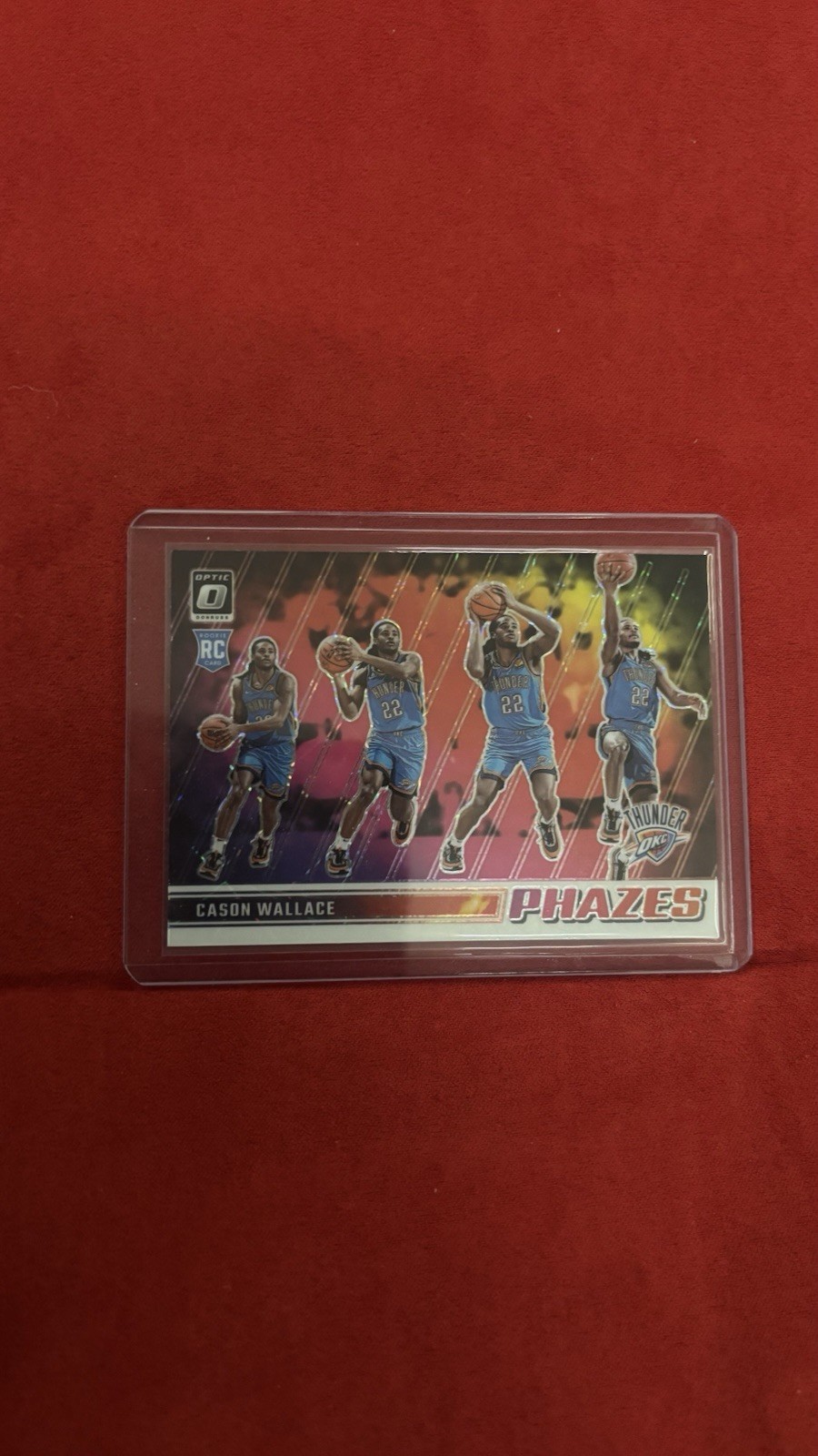 2023-24 Panini Donruss Optic Cason Wallace Phazes SSP RC #4 OKC Thunder!