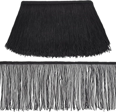 9.2M 15cm Fringe Trim Lace Quaste Schwarz Chainette Fringe Trim Band Für Latin D