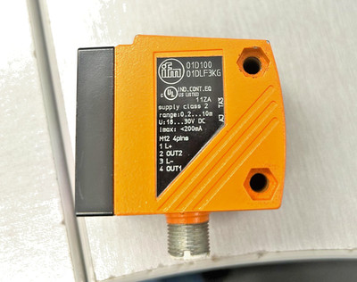 IFM 01D100 01DLF3KG Photoelectric Distance Sensor