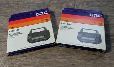 2× GRC T301-COB Correctable Black Ribbon AT&T 6200 & Olivetti ETP500 NEW SEALED