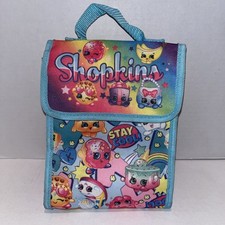 Bolsa de almuerzo aislada colorida Shopkins asa superior