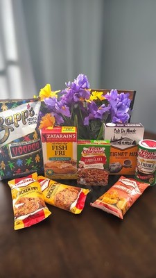 Louisiana Cajun Food Assortment   Cafe Dumond Beignet Mix & Louisiana Seasoning