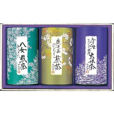 Japanese Green Tea Gift Set RYK-303 Uji Matcha Genmaicha Yame Kagoshima Sencha