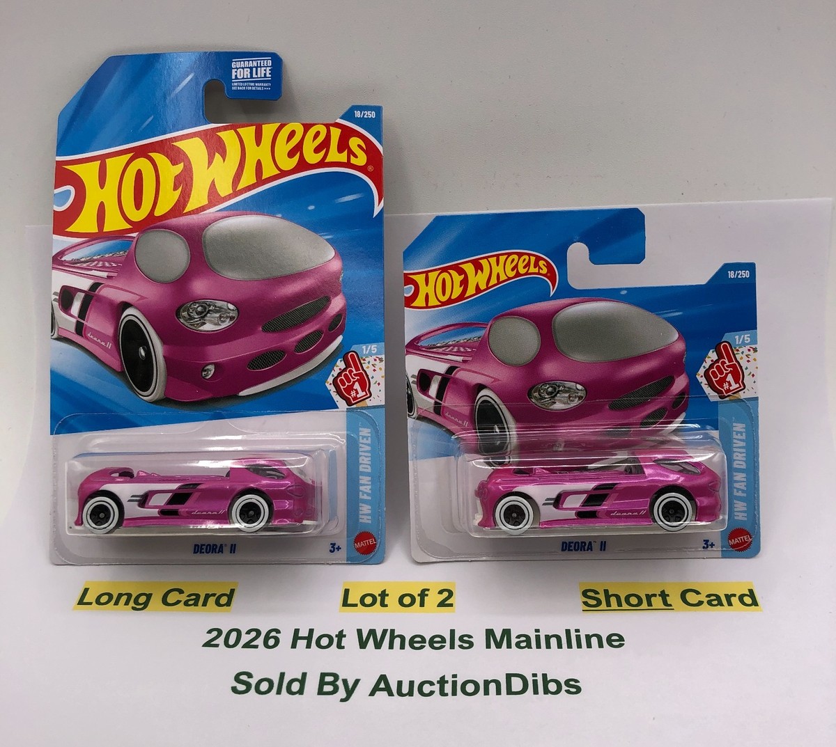 2026 Hot Wheels Mainline Deora II Short/Long Card Lot of 2 | eBay
