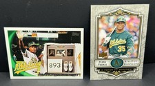Frank Thomas & Rickey Henderson 2 Card Athletics Lot