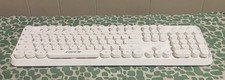 FOPEY Wireless Keyboard 2.4GHz White Low Profile Keys Model V2020 No Mouse 