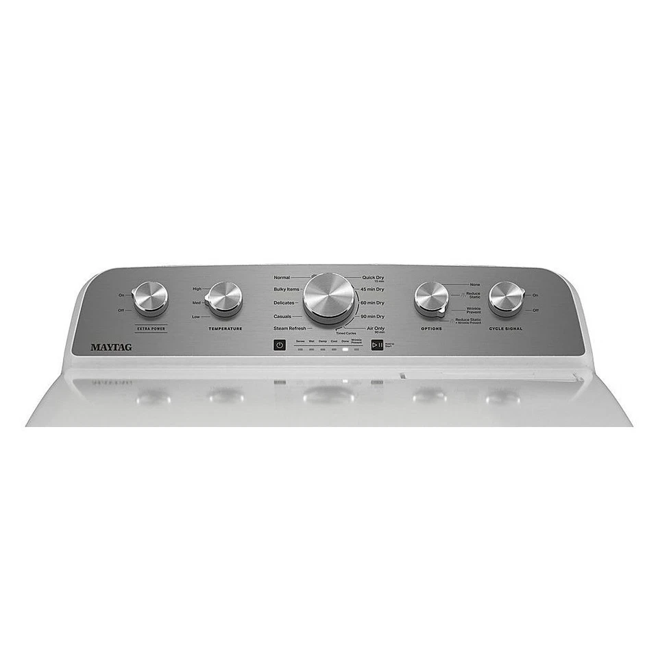 Maytag 7,0 cu. Secadora eléctrica de carga superior mejorada con vapor Foto 3 de 4