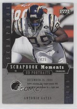 2005 Upper Deck Portraits Scrapbook Moments 270/425 Antonio Gates #3 HOF 1k5