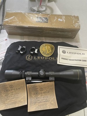 LEUPOLD VX-I 4-12x40mm RIFLE SCOPE  -New Open Box, with mounting rings