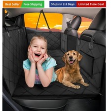 Back Seat Extender for Dogs-Large Space, Dog Car Seat Cover Hard Bottom Holds...