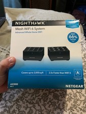 NETGEAR Nighthawk Advanced Whole Home Mesh WiFi 6 System MK72   AX3000 Router