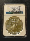 2011 SILVER EAGLE S$1 ~ 25TH ANNIV. EARLY RELEASES ~ NGC MS 69  1oz