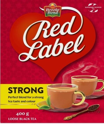Brooke Bond Red Label Strong Black Loose Tea, 400g