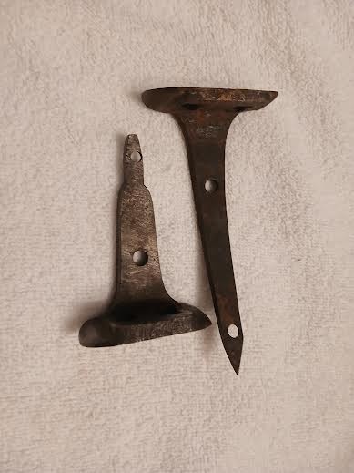 Vintage Tangs for Double Barrel Muzzleloader Shotgun, One Decorative Engraving