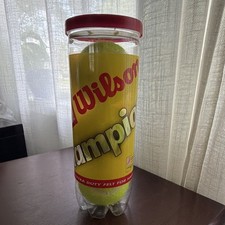 Wilson Championship Tennis Balls Can Tube 3 Balls Pull Tab Lid